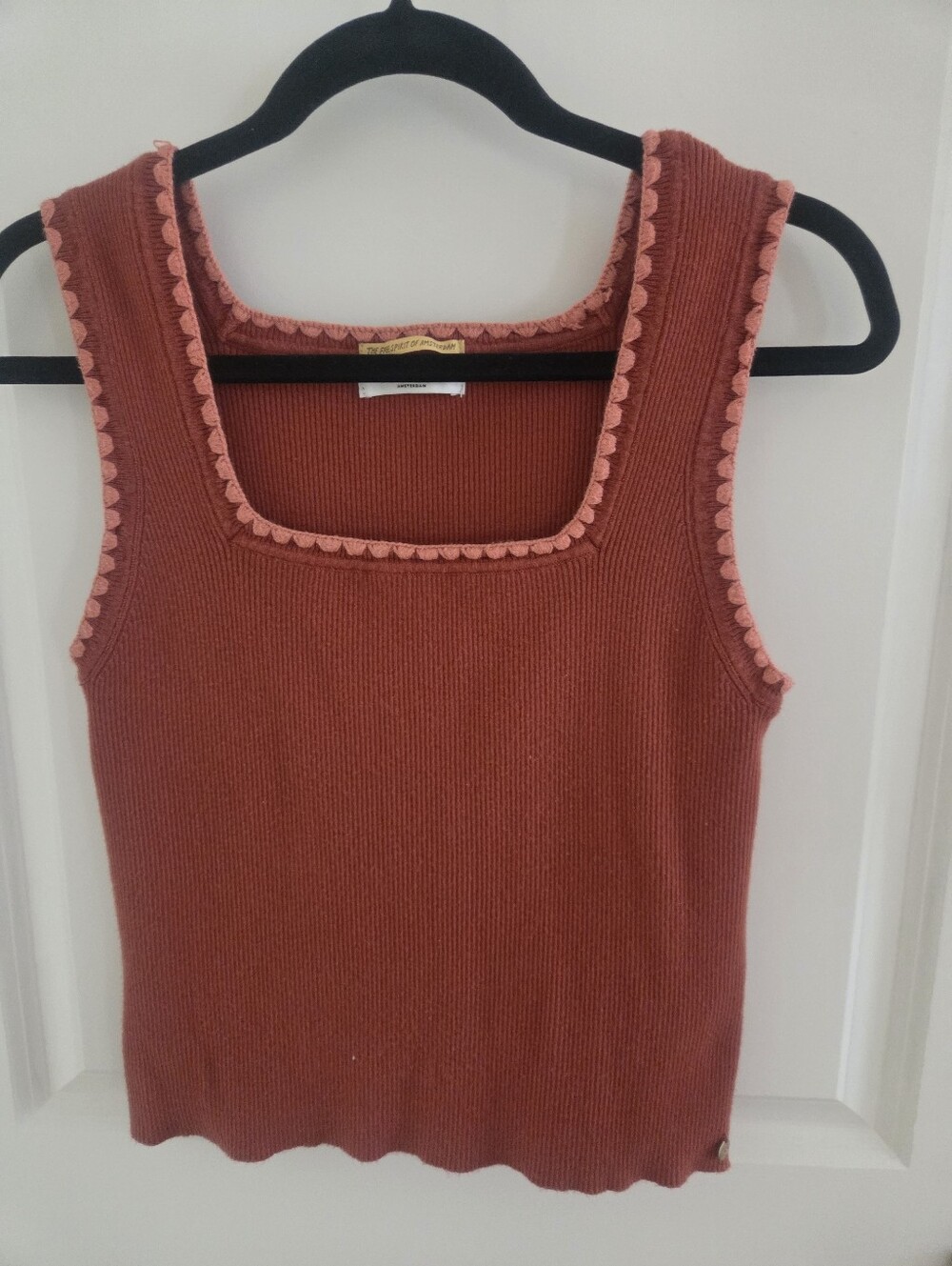 Scotch & Soda Rust Tank with Pink Trim